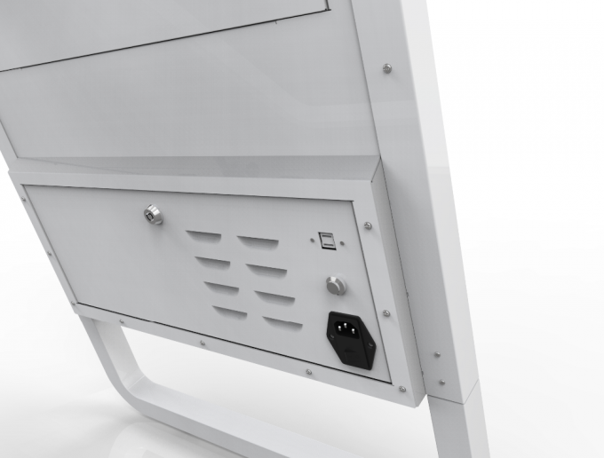 कैस्टर के साथ टीएफटी एलसीडी इंटरएक्टिव कतार प्रबंधन कियोस्क 3