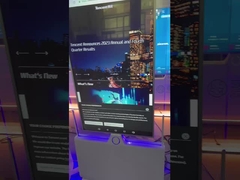 86 इंच OLED होलोग्राफिक डिस्प्ले 3 डी एलसीडी रेफ्रिजरेटर स्प्लिसिंग पारदर्शी एलईडी स्क्रीन विज्ञापन के लिए