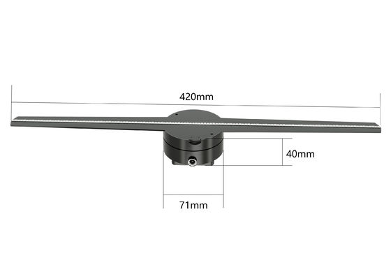 गुणवत्ता  RGB1615 Holographic Led Fan Display 56 65 85cm 8GB Support Splicing कारखाना